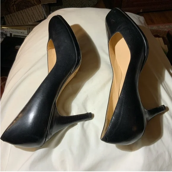 Nike Air Cole Haan Collection Black Square-Toe 3" Heels. - Picture 5 of 12